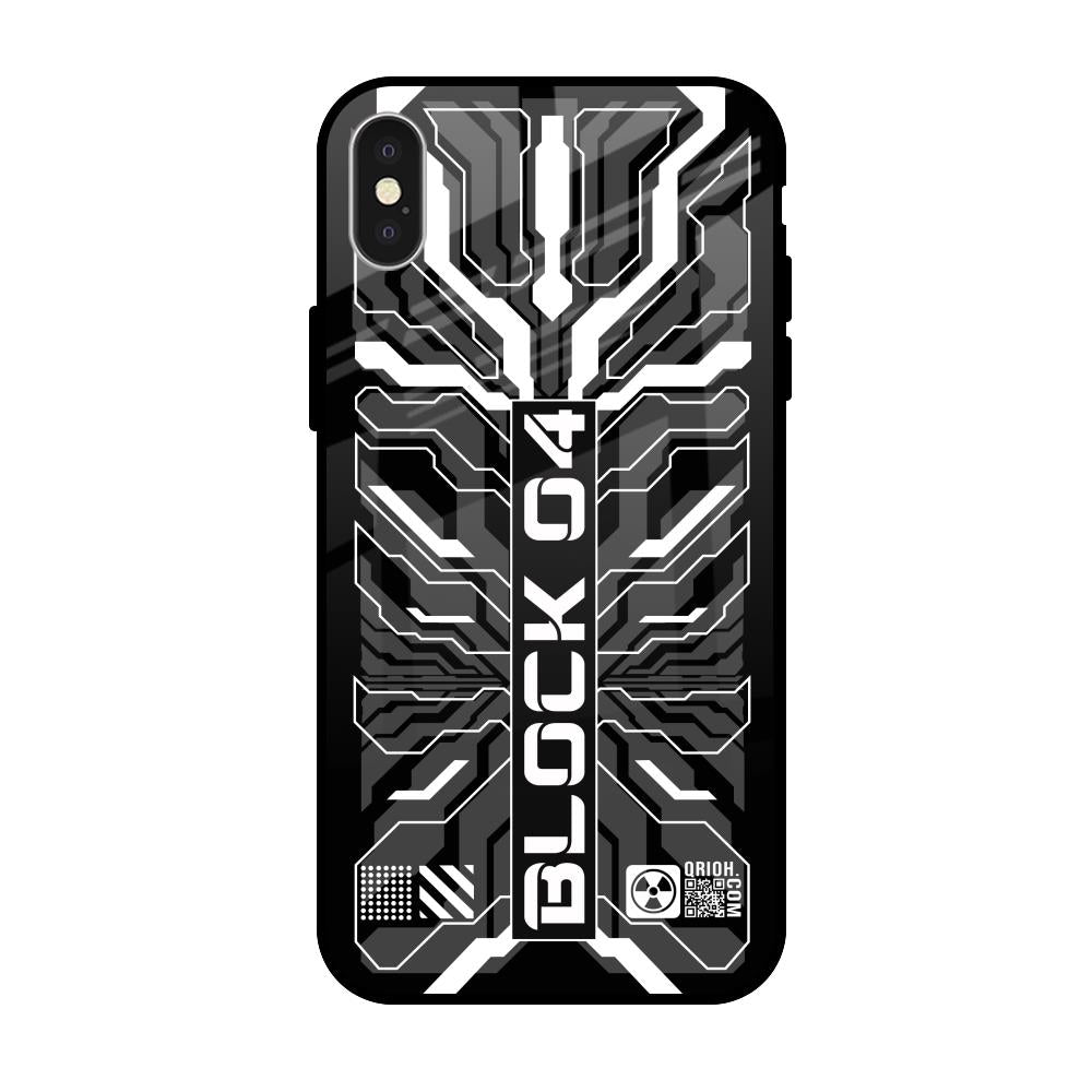 Monochrome Magic iPhone X Glass Back Cover Online