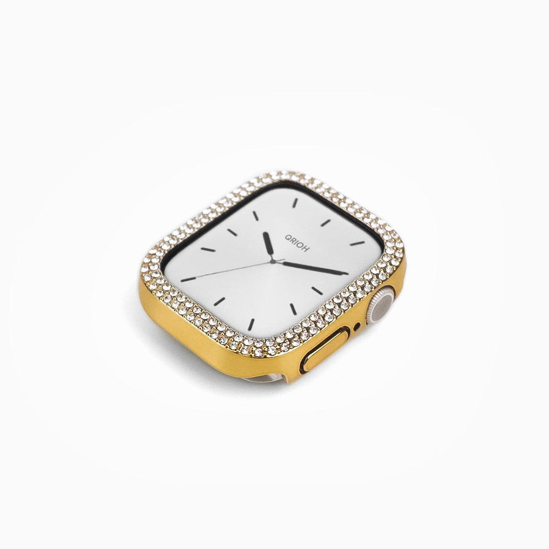 Gold Double Halo Crystal Bumper Case
