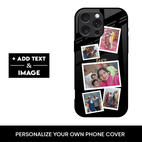 Polaroid Collage Custom Glass Case
