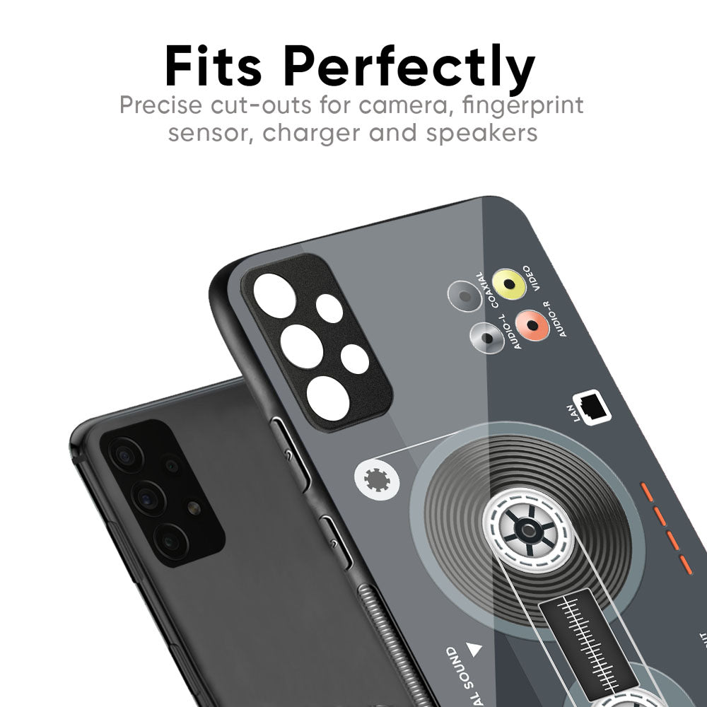 Retro Recorder Glass Case for Redmi Note 12 5G