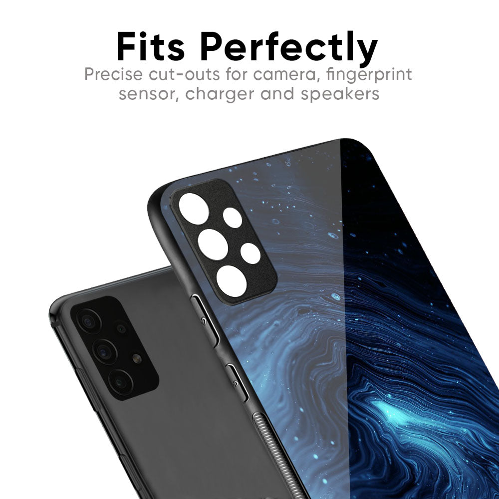 Dazzling Ocean Gradient Glass Case For Samsung Galaxy M35 5G