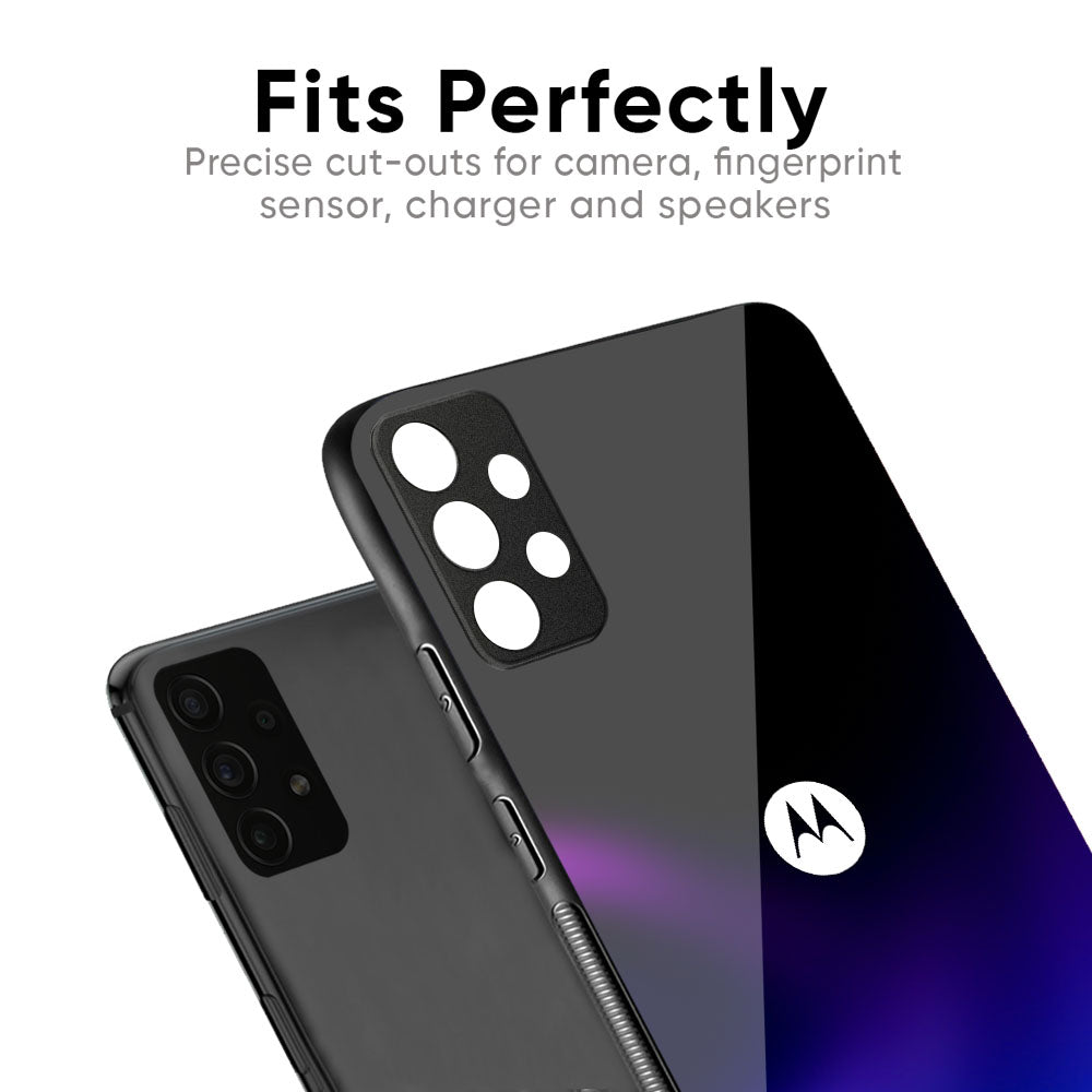 Black Onyx Glass Case for Motorola Edge 50 5G