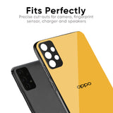 Fluorescent Yellow Glass case for Oppo A38