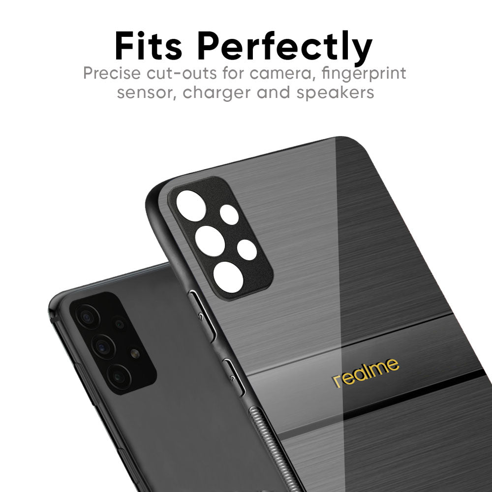 Grey Metallic Glass Case For Realme 13 Pro Plus 5G