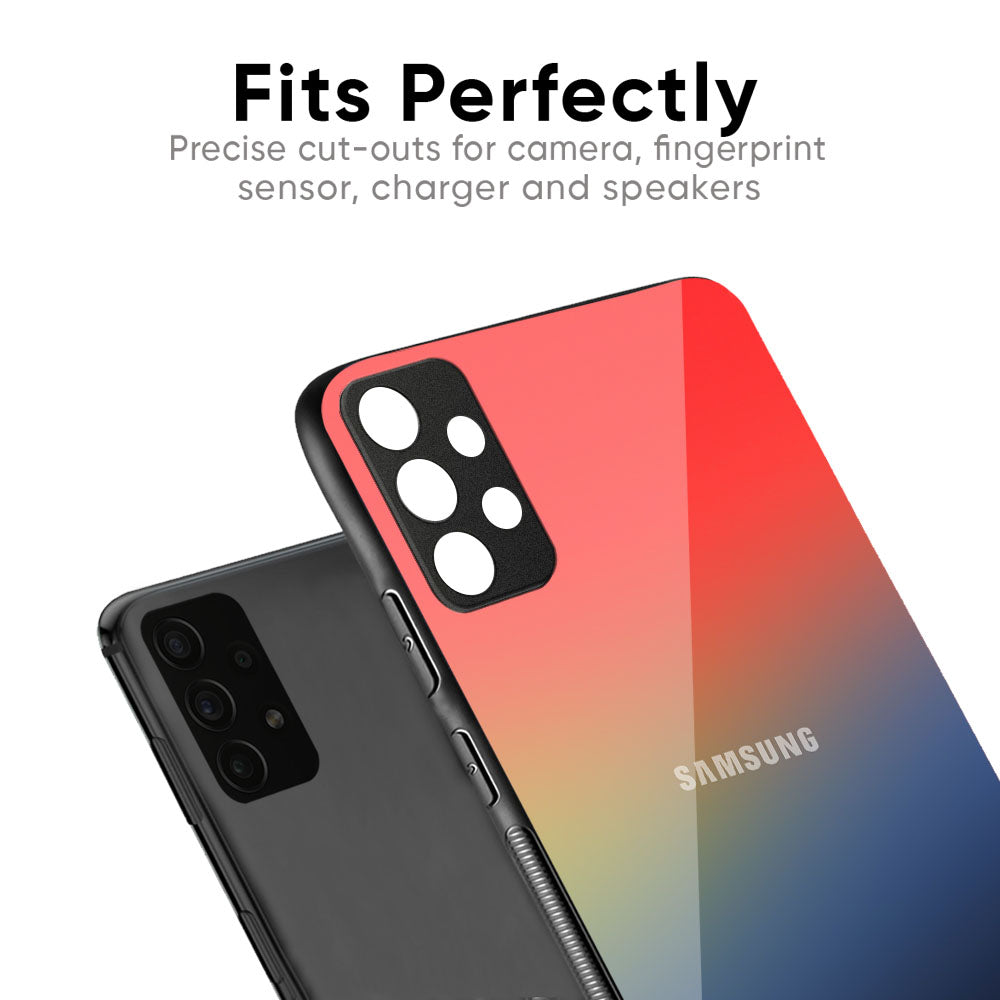 Rainbow Gradient Glass Case for Samsung Galaxy M35 5G