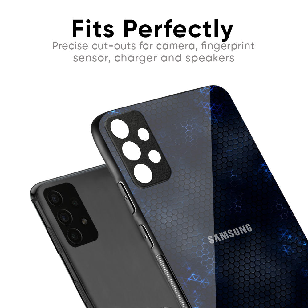 Blue Hues Glass Case for Samsung Galaxy M35 5G