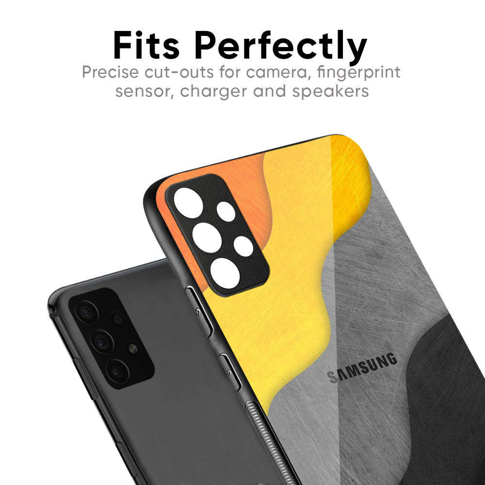 Dusty Color Waves Glass Case for Samsung Galaxy M35 5G
