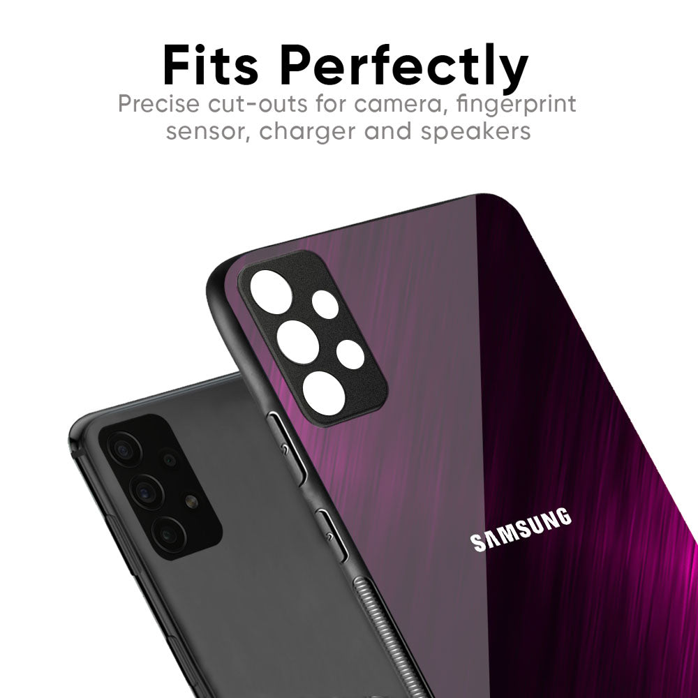 Pink Hairline Glass Case for Samsung Galaxy M35 5G