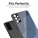 Navy Blue Ombre Glass Case for Vivo Y200 5G