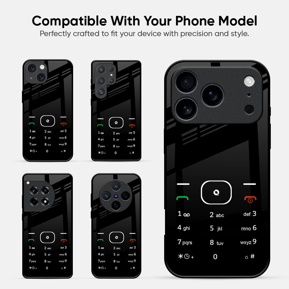 Classic Keypad Pattern Glass Case