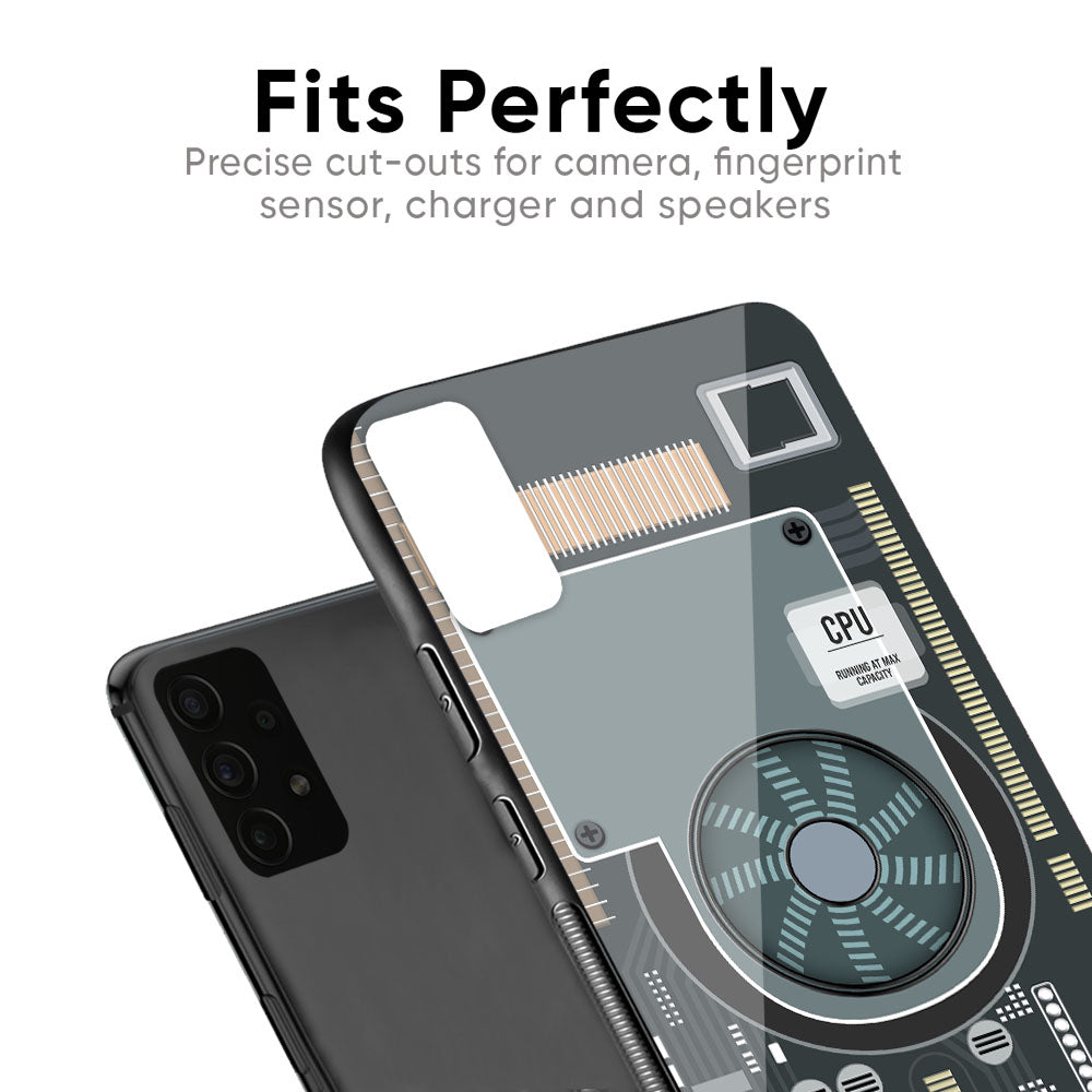 Motherboard Circuit Glass Case for Samsung Galaxy F41