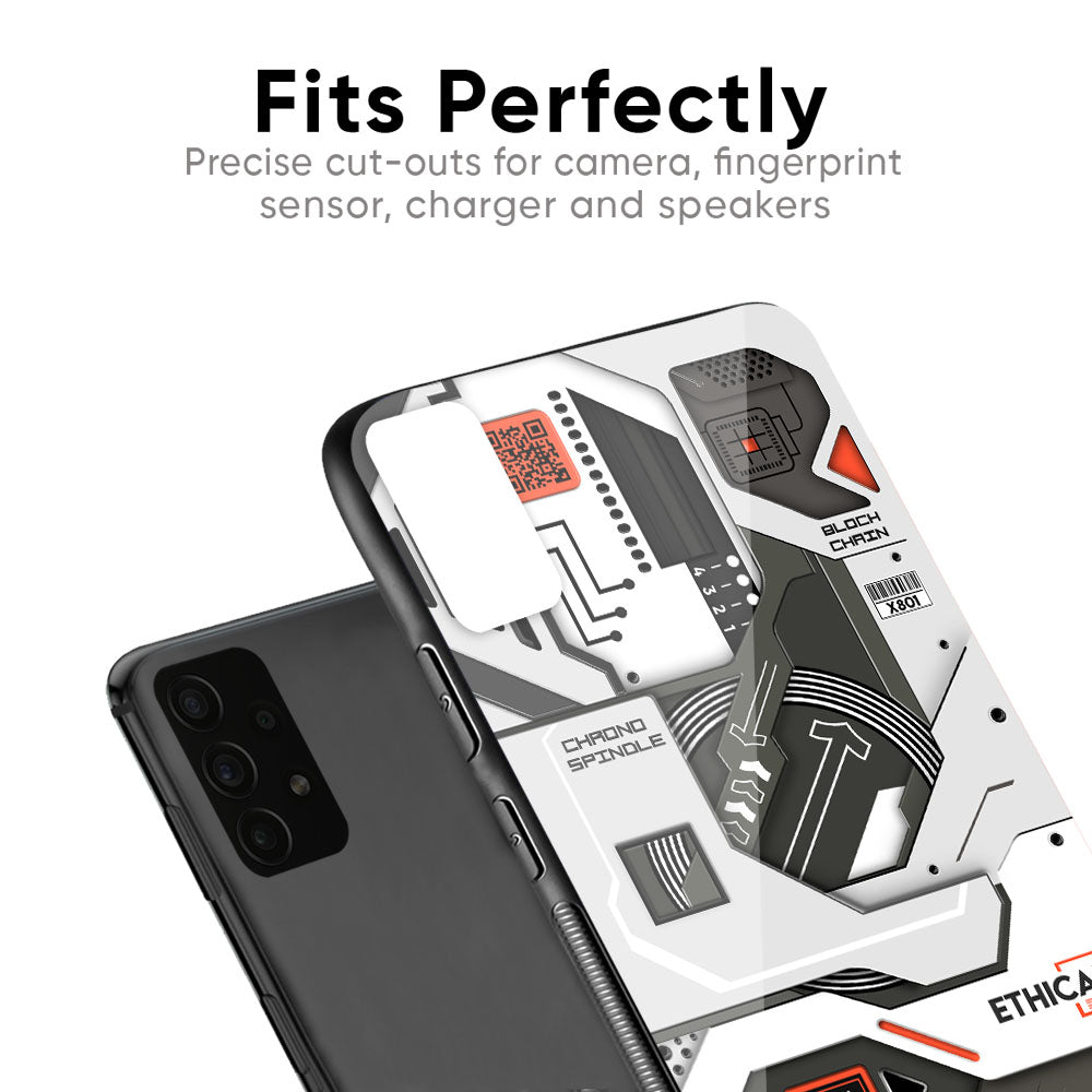 Explore Circuit Glass Case for Samsung Galaxy F41