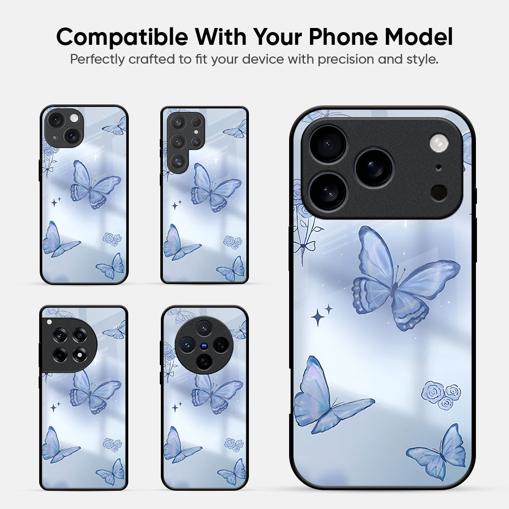 Winged Elegance Glass Case