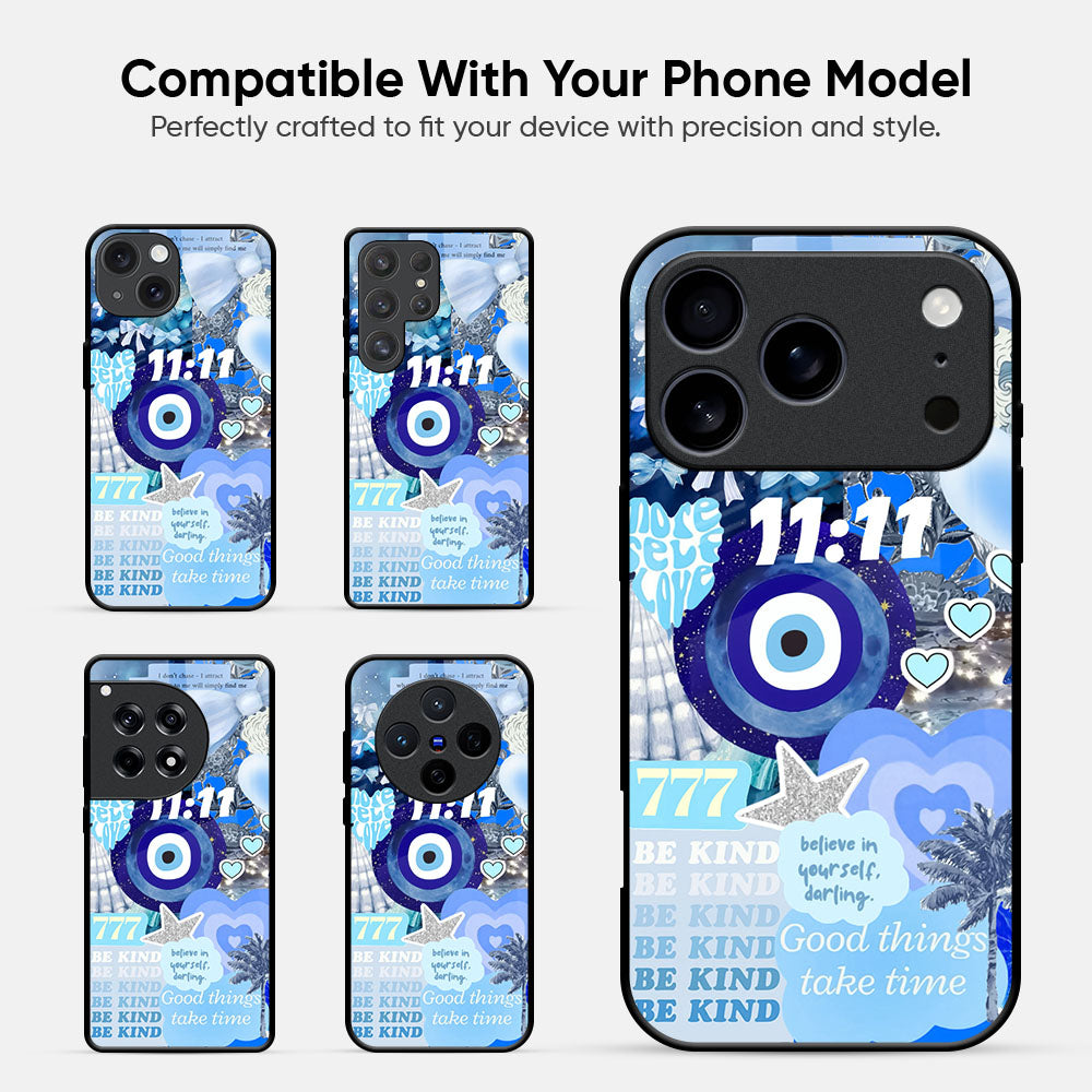 Blue Gaze Glass Case