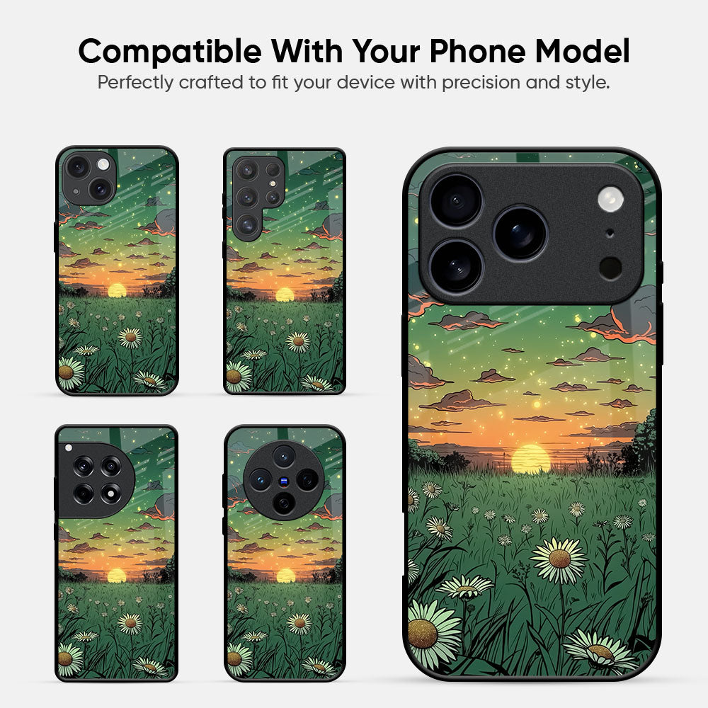 Starry Moonight Glass Case