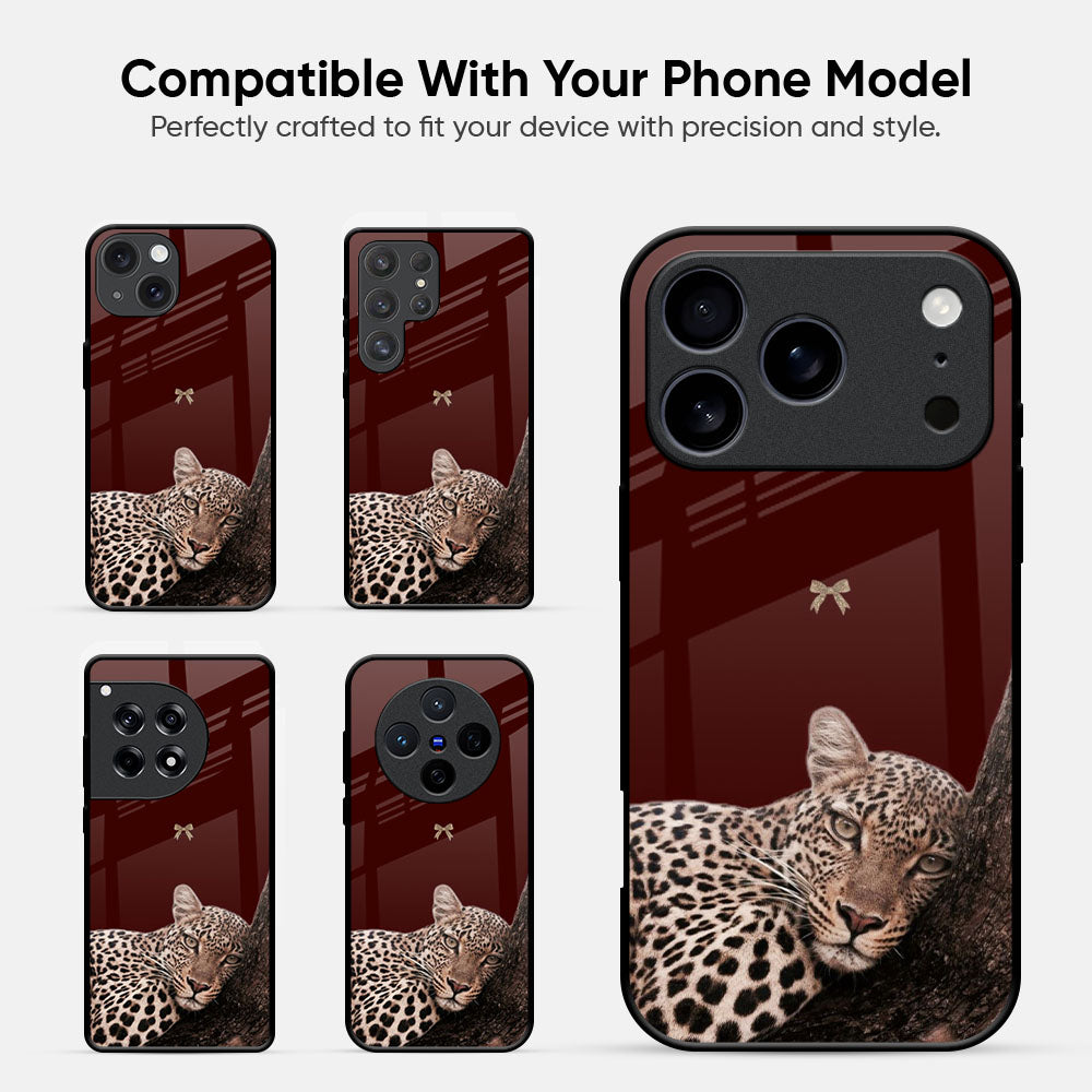 Sleepy Tiger Glass Case