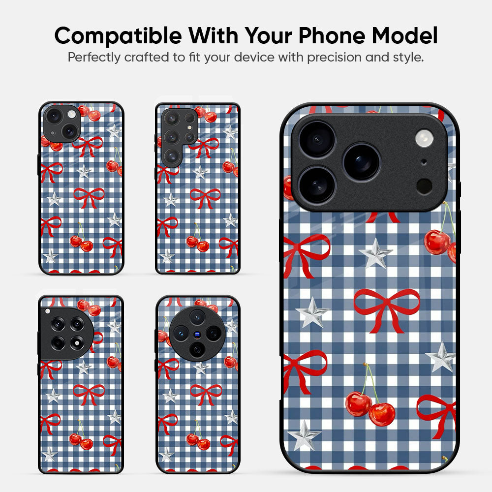 Red Bow Glass Case