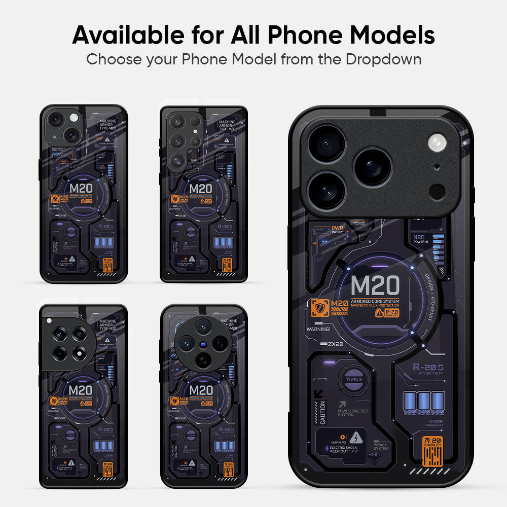 Matrix Panel Glass Case - Glass Back Cover for Phone (View 2)