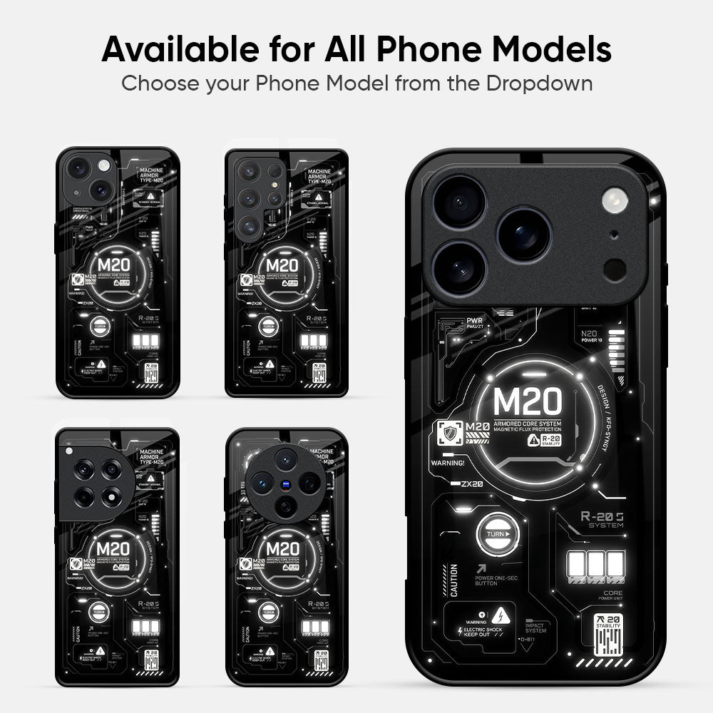 Lunar Engine Glass Case - Glass Back Cover for Phone (View 2)