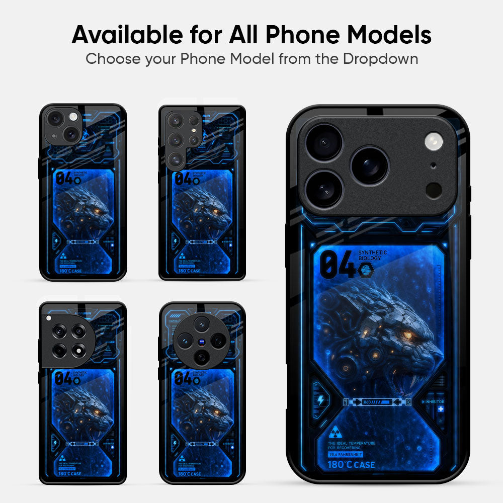 Blizzard Wolf Glass Case - Glass Back Cover for Phone (View 2)