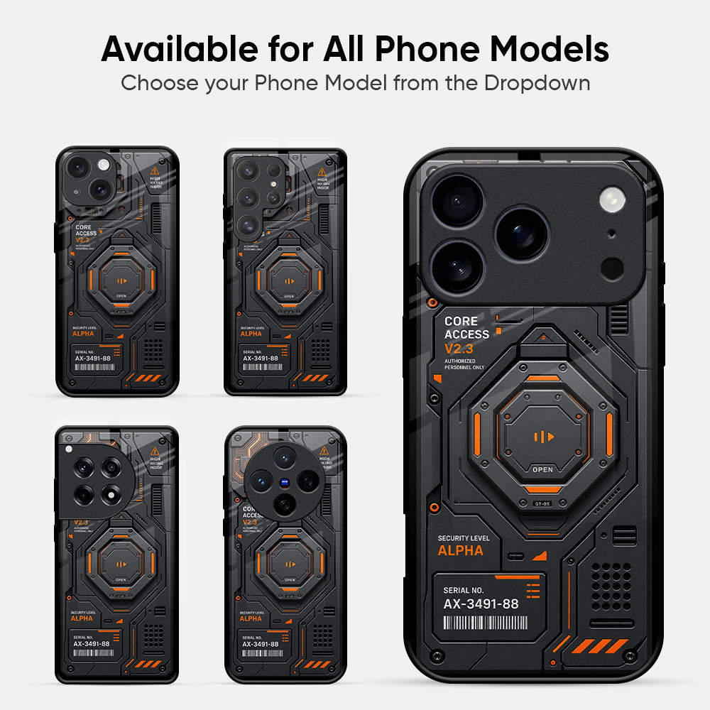 Forge Magma Glass Case - Glass Back Cover for Phone (View 2)