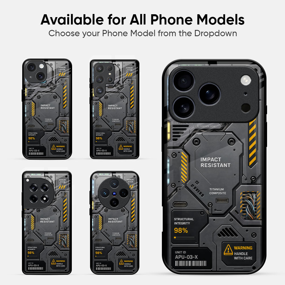 Ops Unit Glass Case - Glass Back Cover for Phone (View 2)