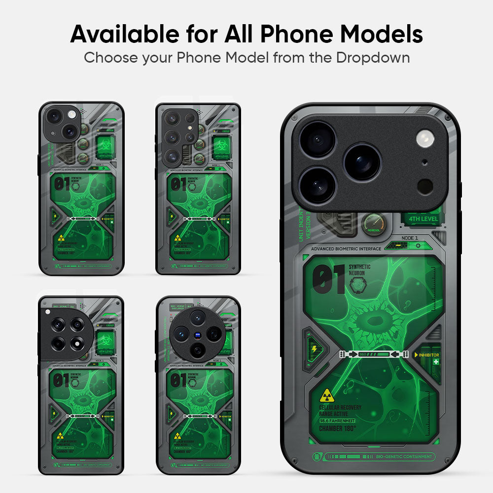 Toxic Strand Glass Case - Glass Back Cover for Phone (View 2)