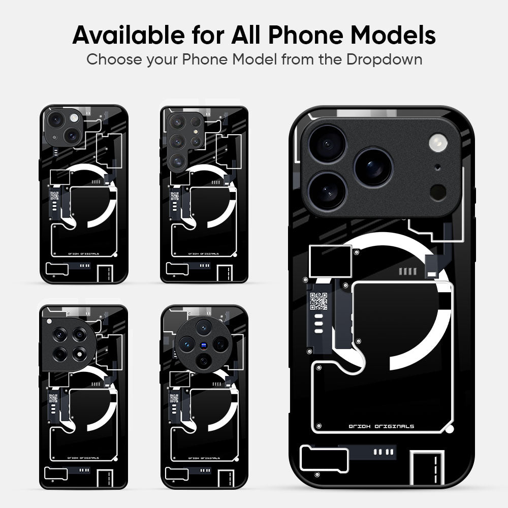 Code Trace Glass Case - Glass Back Cover for Phone (View 2)