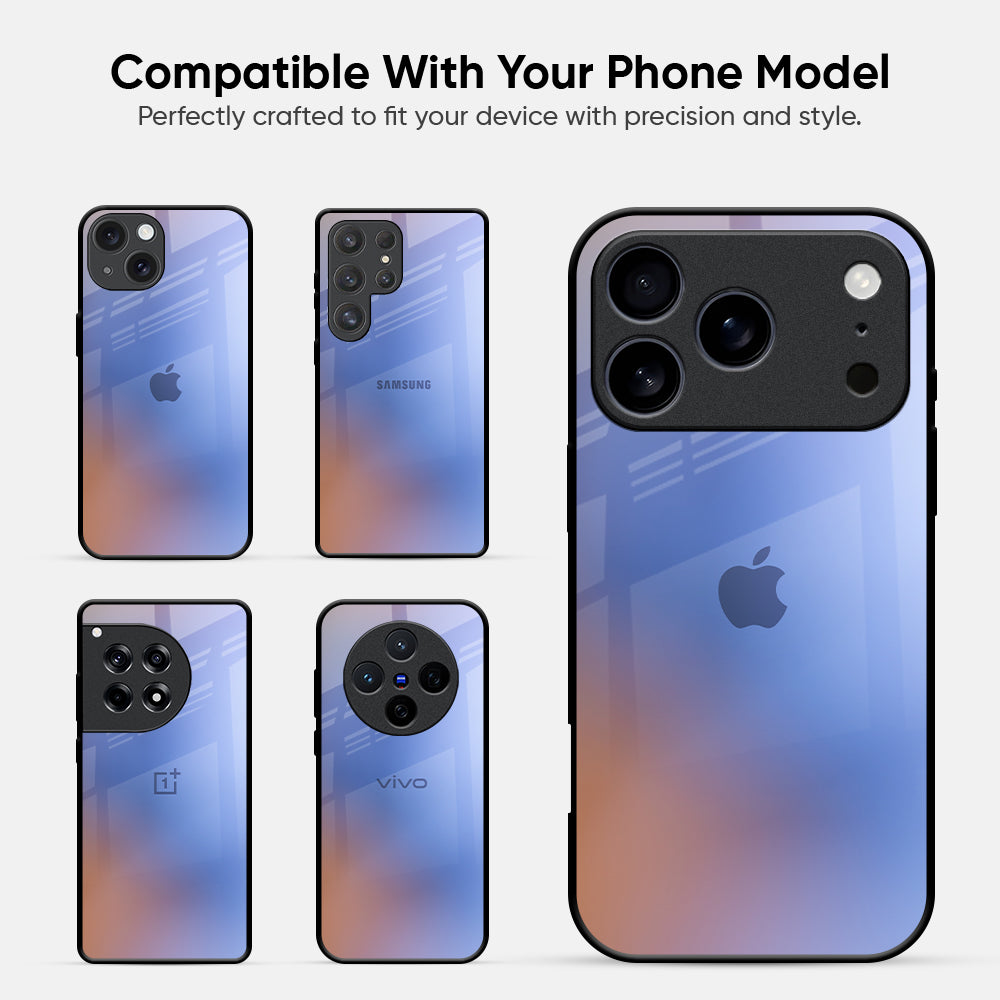 Blue Aura Glass Case