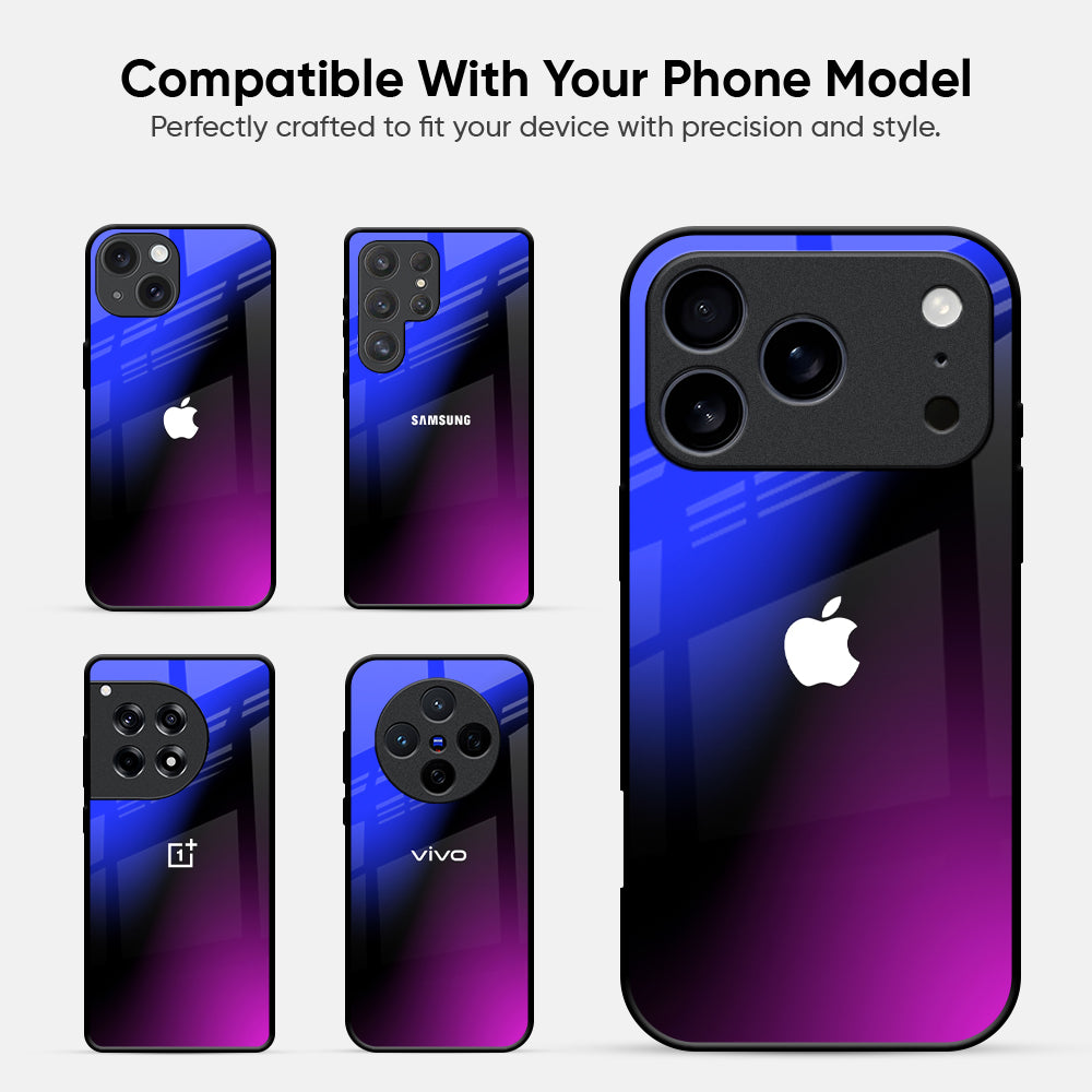 Viola Gradient Glass Case