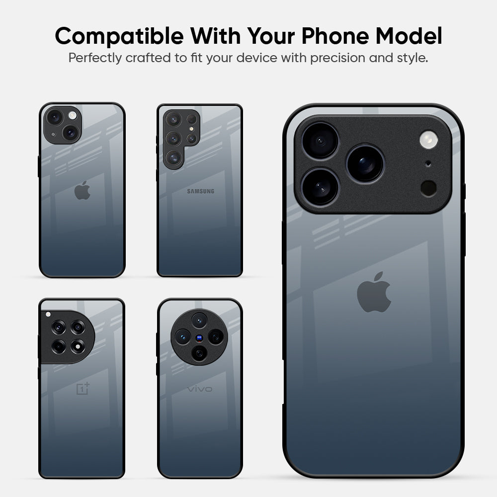 Smokey Grey Color Glass Case