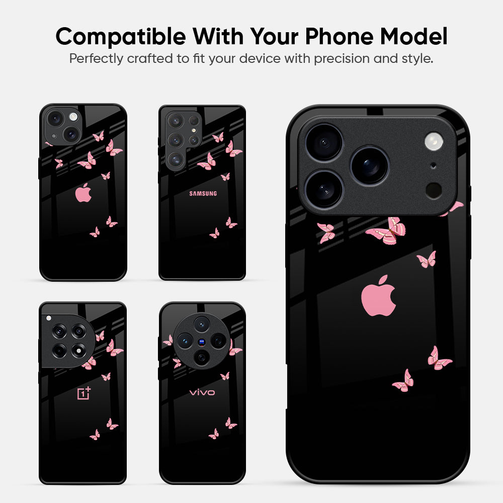 Fly Butterfly Glass Case