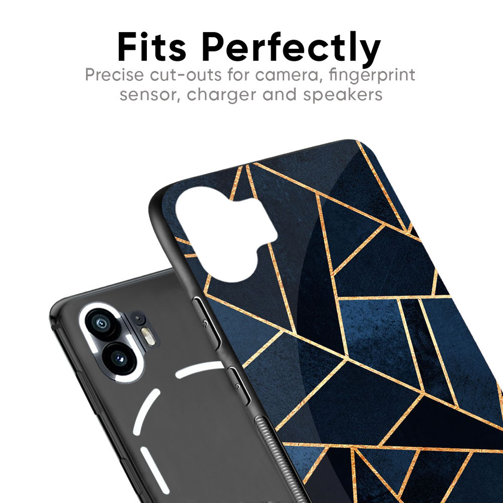 Abstract Tiles Glass Case for Nothing Phone 2a Plus