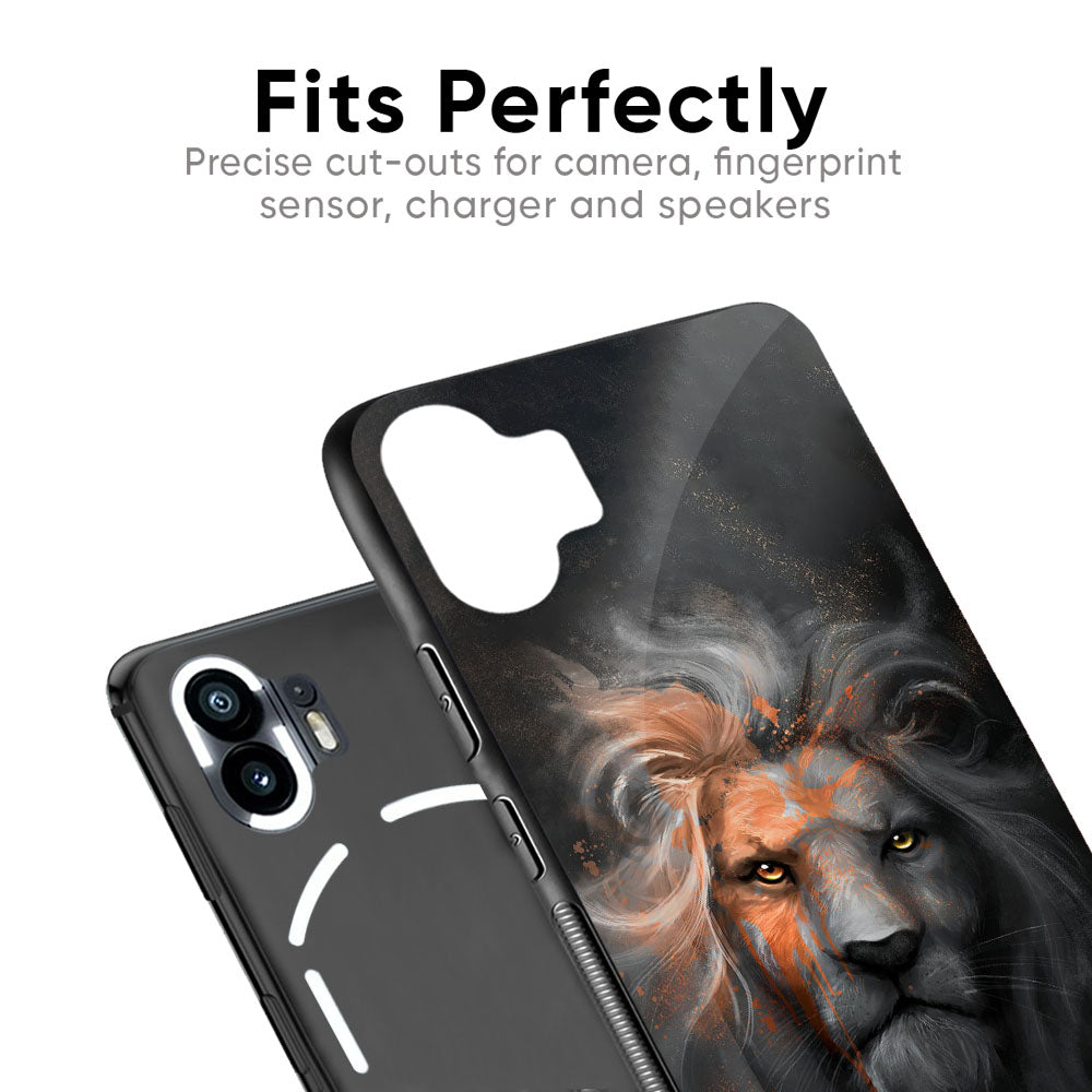 Devil Lion Glass Case for Nothing CMF Phone 1