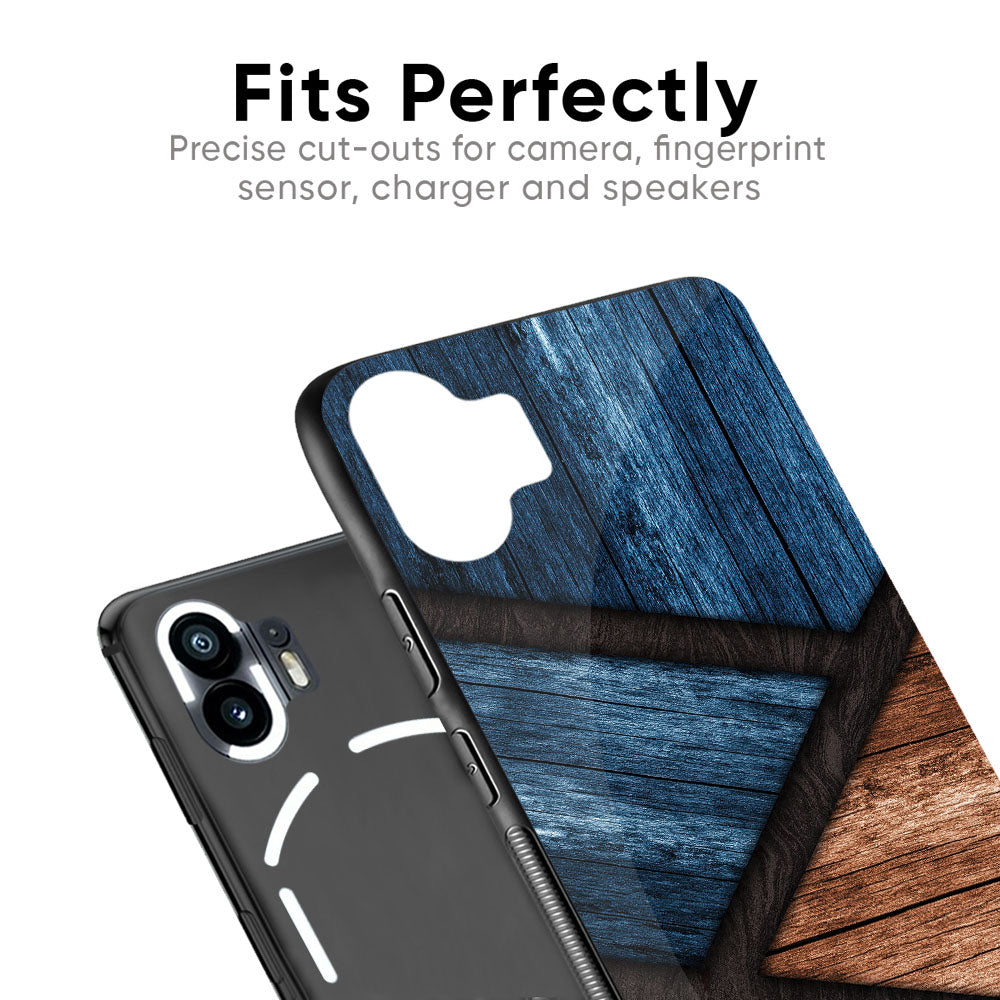 Wooden Tiles Glass Case for Nothing CMF Phone 1