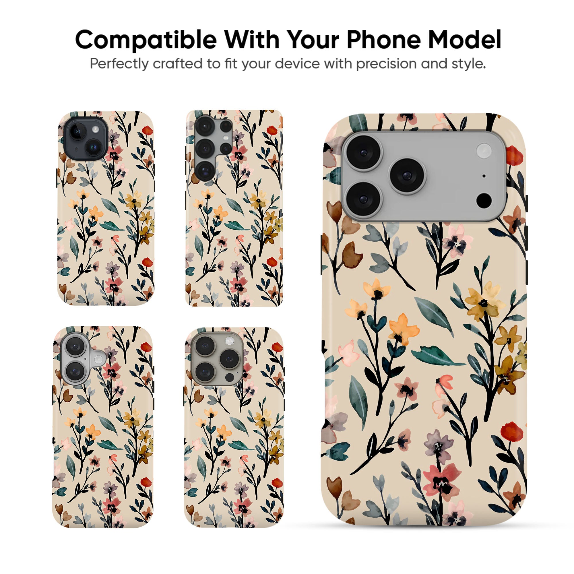 Watercolor Meadow Tough Case