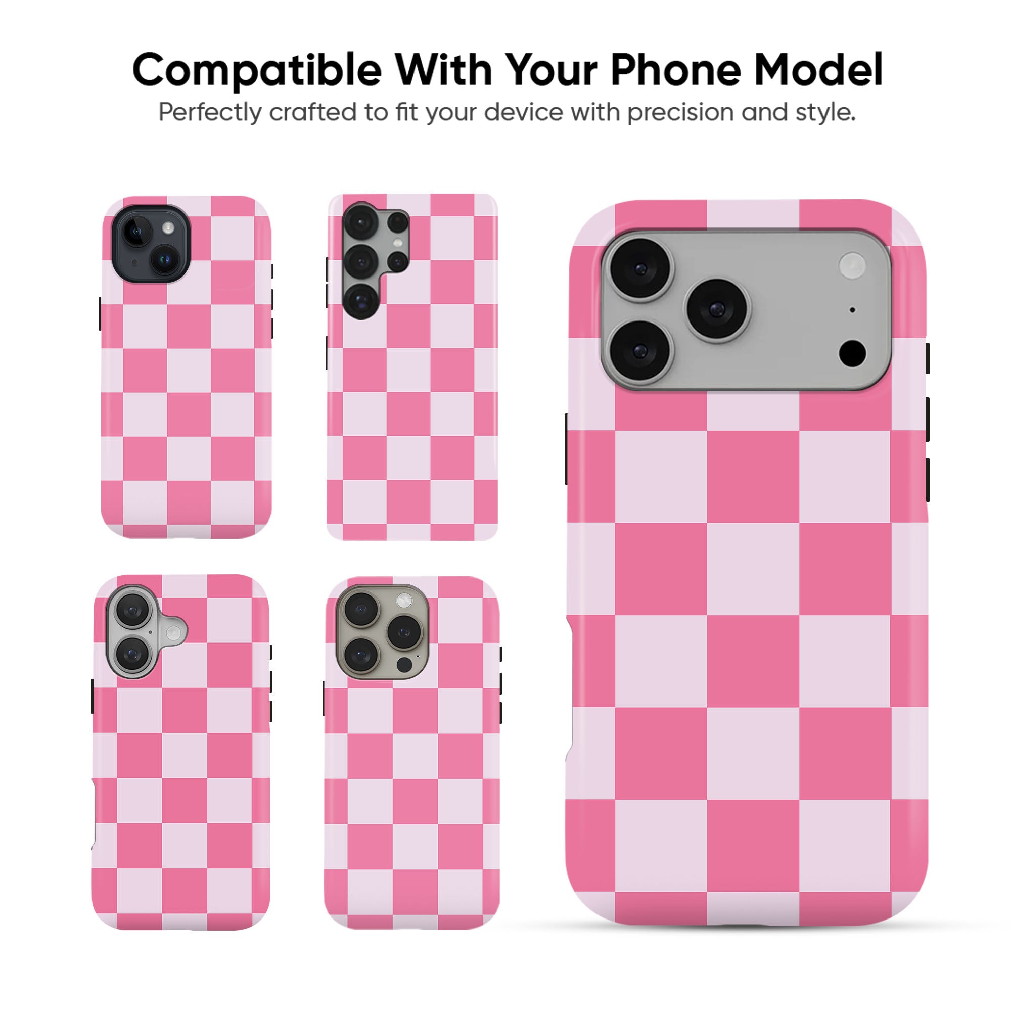 Pink Checkerboard