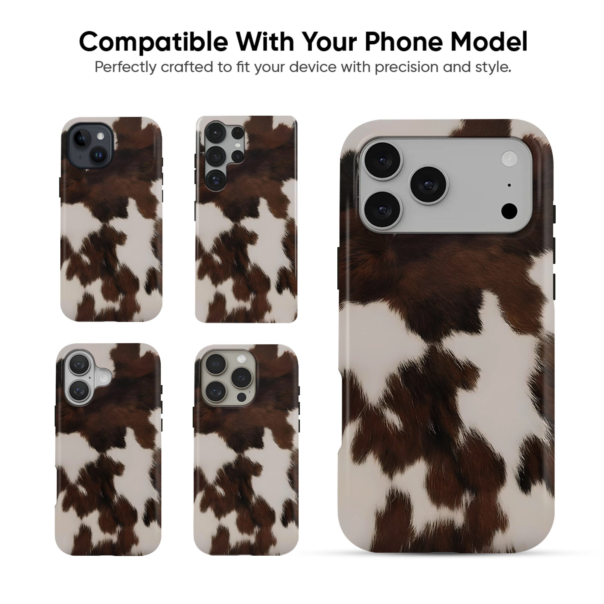Brown Cowhide Tough Case