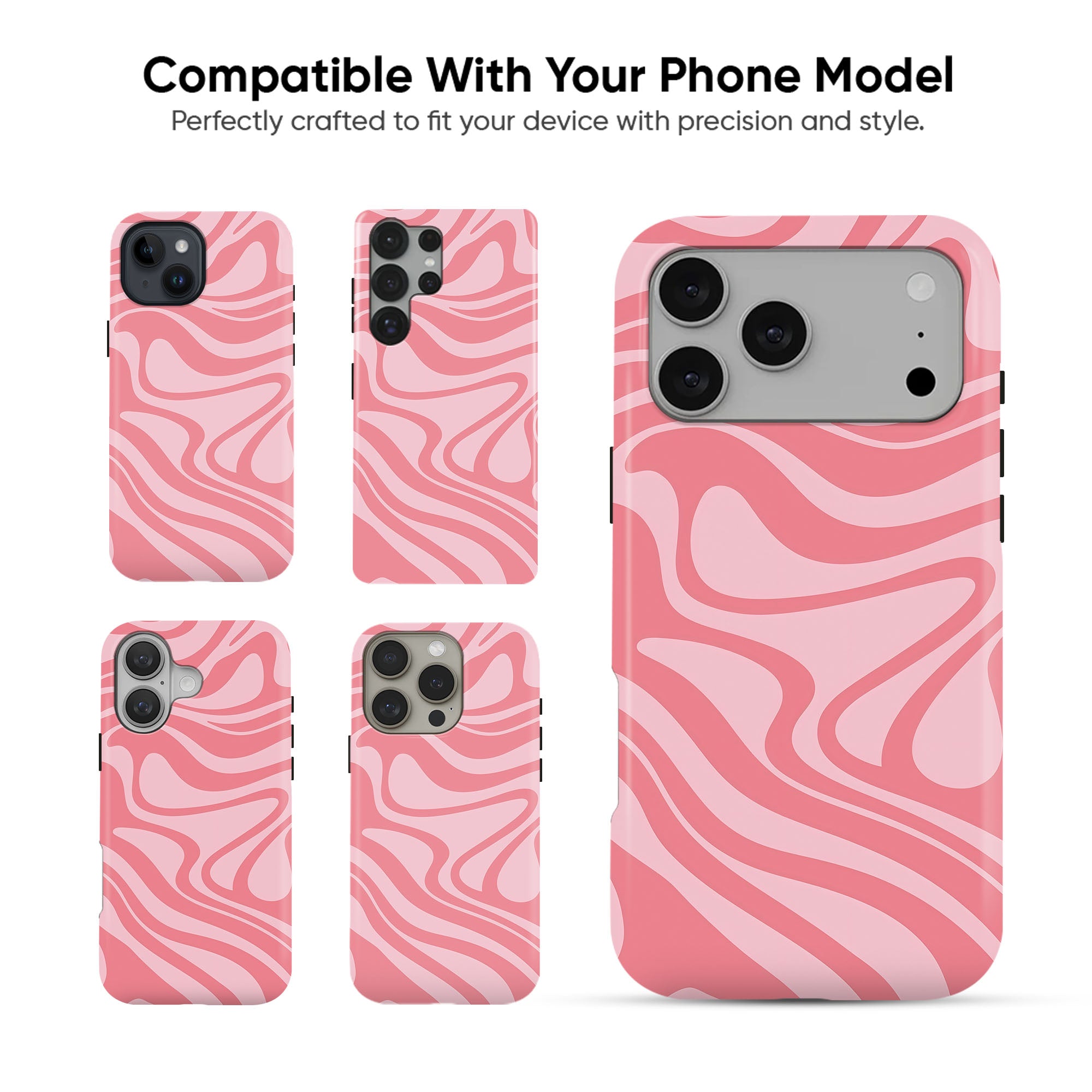 Pink Marble Swirls