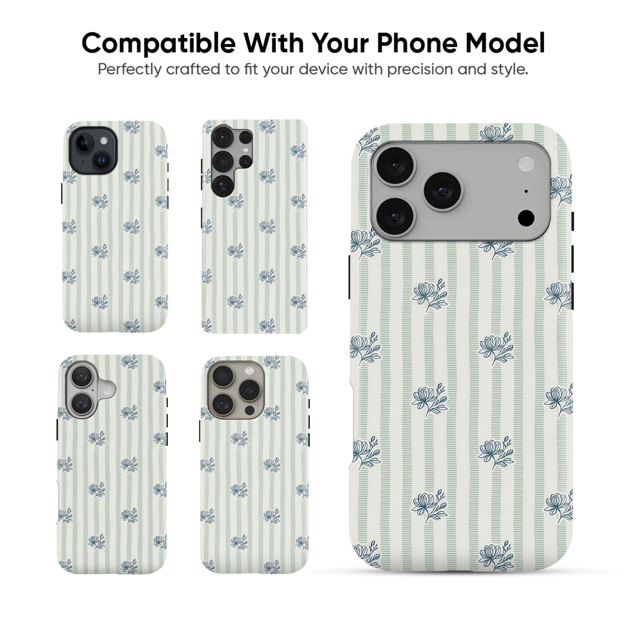 Ditsy Stripe Tough Case