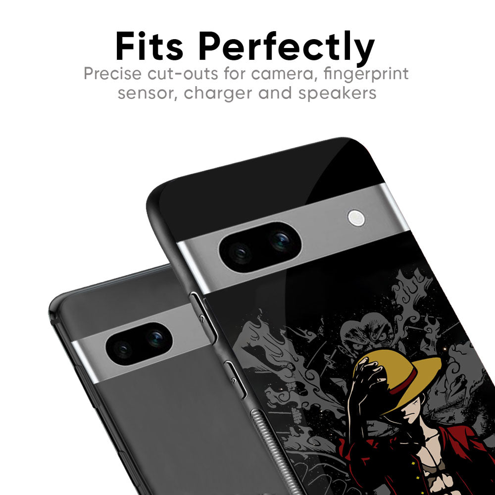 Dark Luffy Glass Case for Google Pixel 8