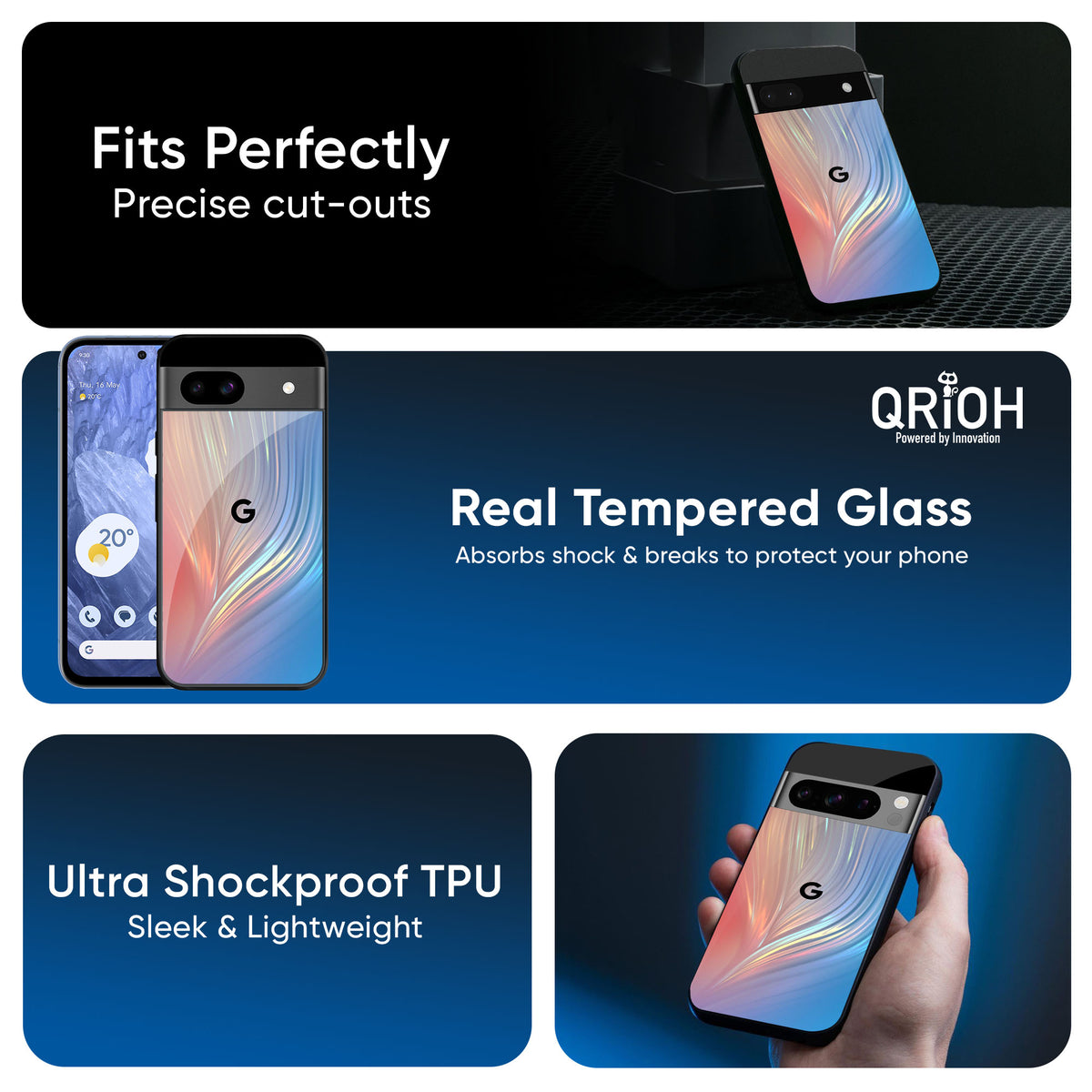 Mystic Aurora Glass Case for Google Pixel 9