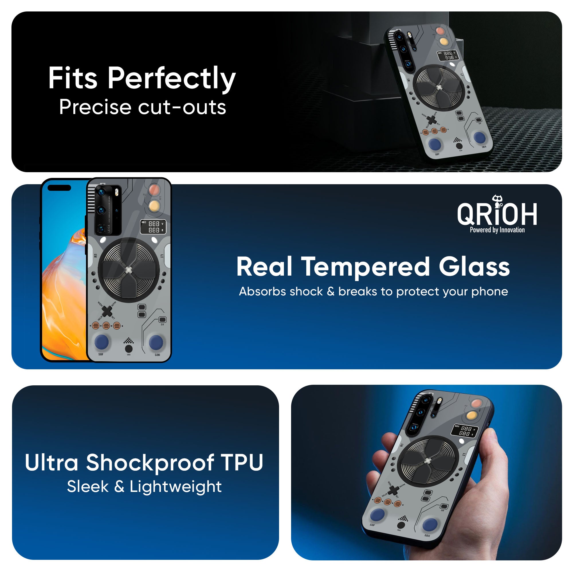 Gaming Gear Glass Case for Huawei P30 Pro