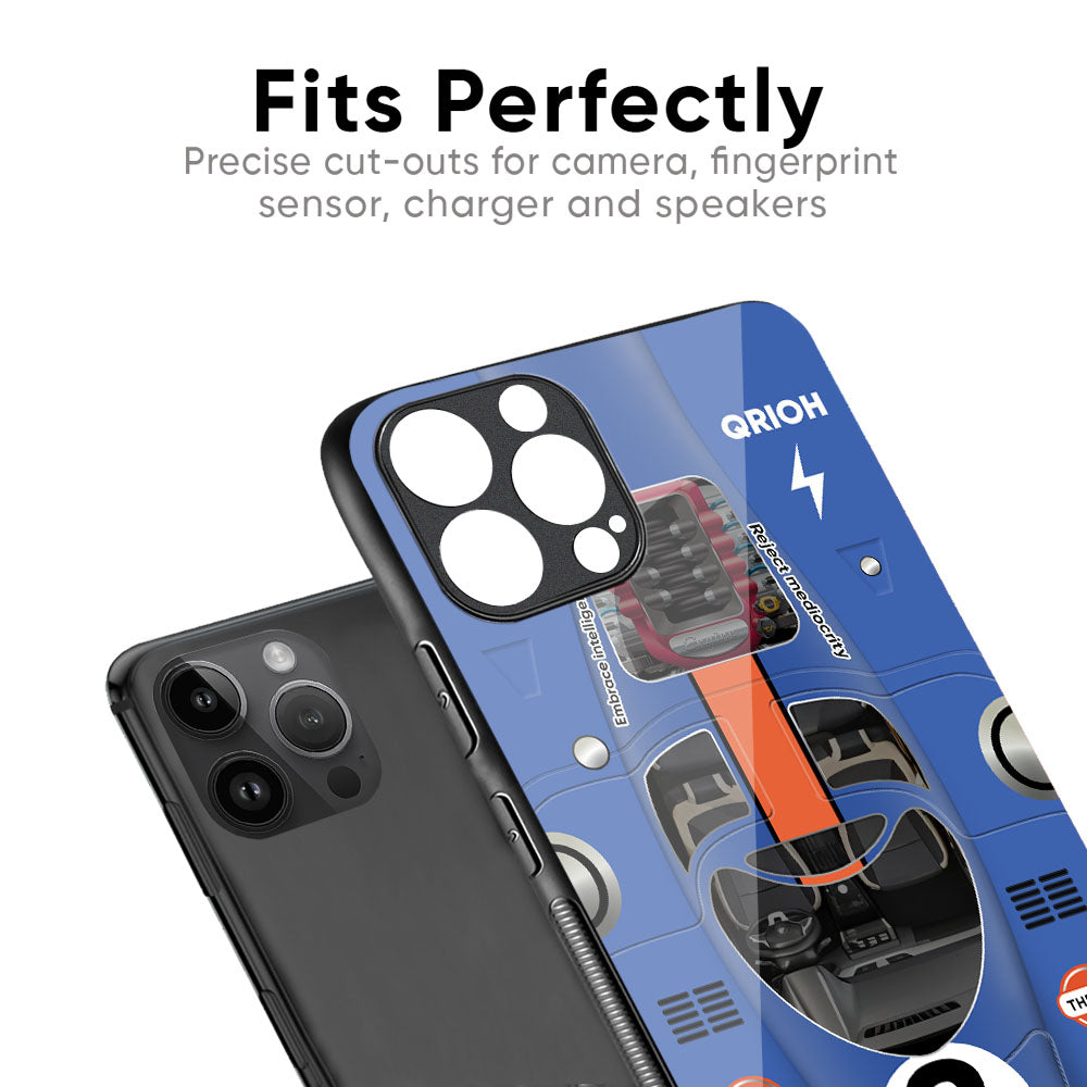 Car Adiction Glass Case for iPhone XR