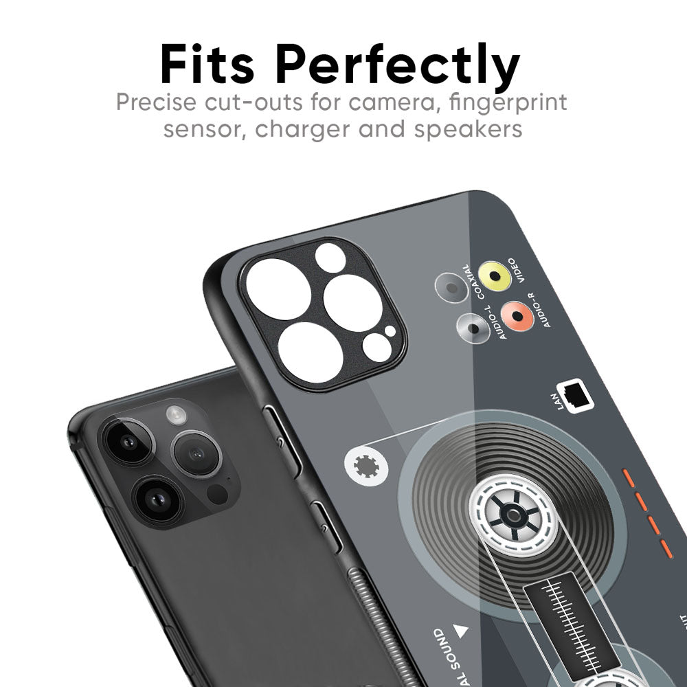 Retro Recorder Glass Case for iPhone XS