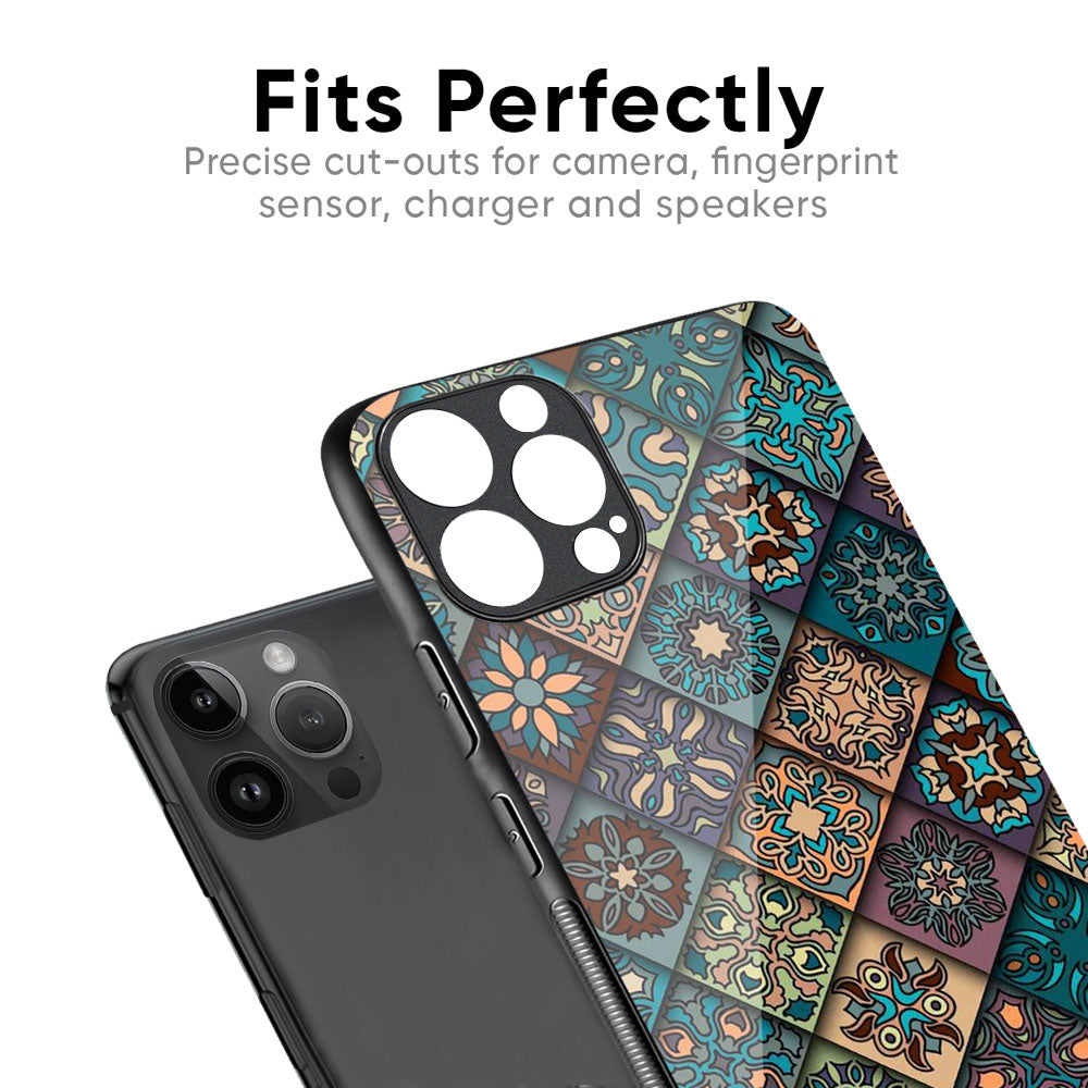 Retro Art Glass Case for iPhone 16 Pro Max