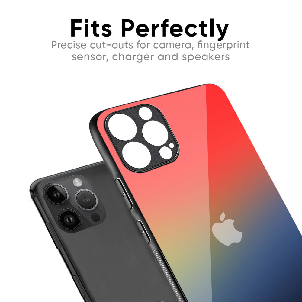 Rainbow Gradient Glass Case for iPhone 16 Pro Max