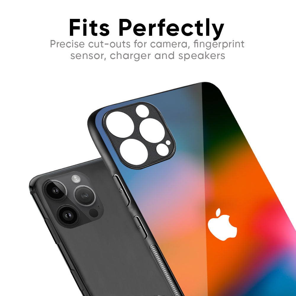 Fiery Orange Glass Case for iPhone 16 Pro Max