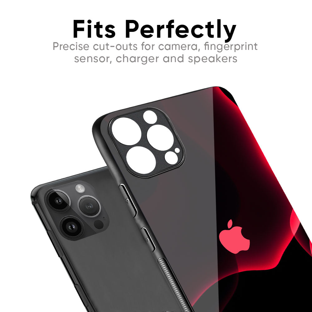 Red Thunder Glass Case for iPhone 16 Pro Max