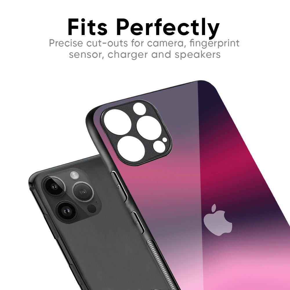 Pink Burn Gradient Glass Case for iPhone 16 Pro Max